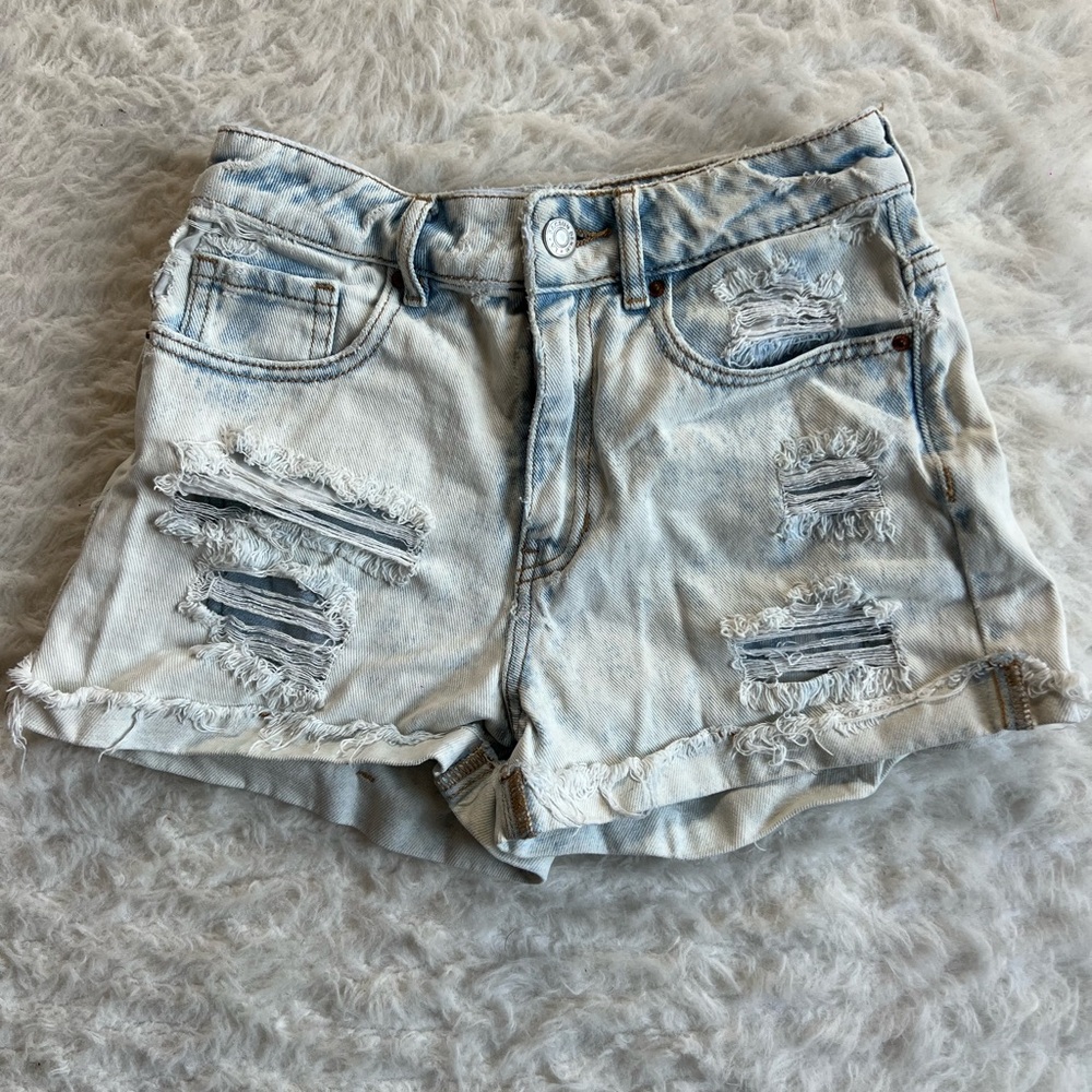 PacSun Light Wash Distressed Jean Shorts